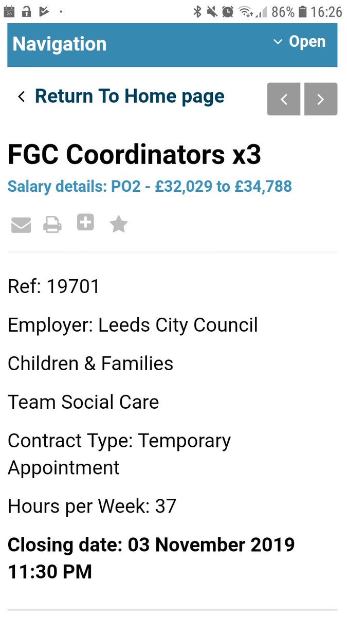 Please spread the word about these 3 posts in Leeds FGC Service. Search via jobs.leeds.gov.uk/children-famil…