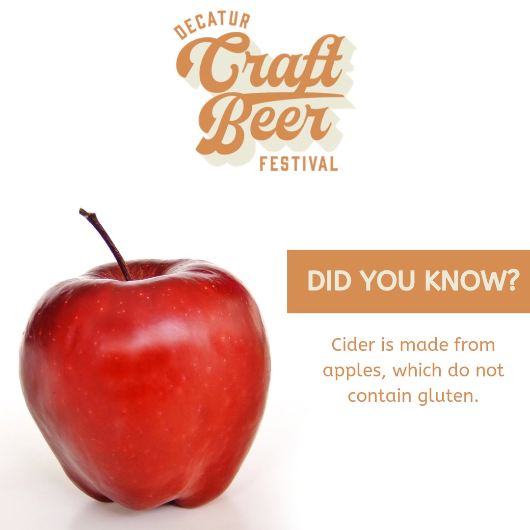 Why yes, we WILL have gluten-free options. Hope to see you there! Still need tickets? 
Here you go 👉 bit.ly/34AWlzp
#decaturbeerfest #glutenfree #drinkbeerdogood