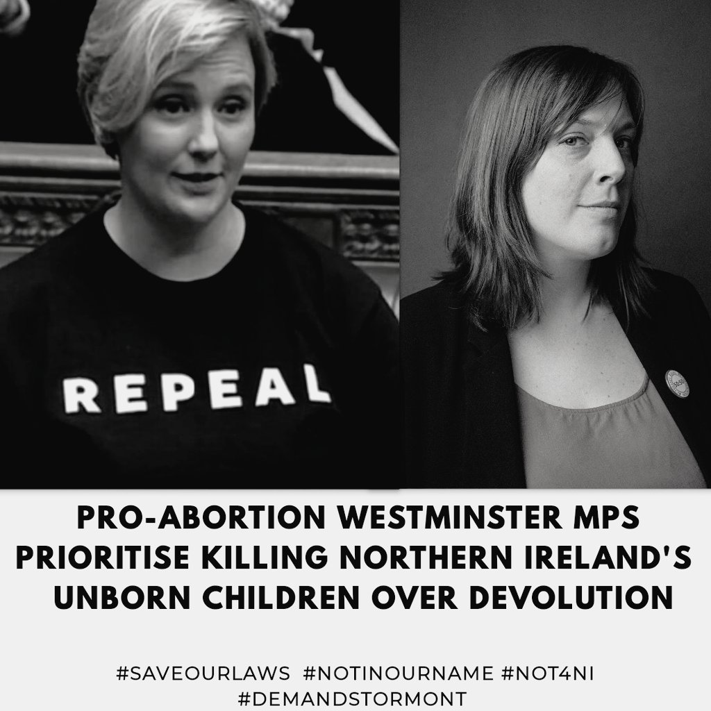 RockofLifeNI's tweet photo. @BorisJohnson Can someone tell these two blades that we're in charge of our own laws (Including Abortion!)
#Notinourname  #NOT4NI
 #stopstella #LabourParty #HandsOffNI https://t.co/U6hkOEmHqX