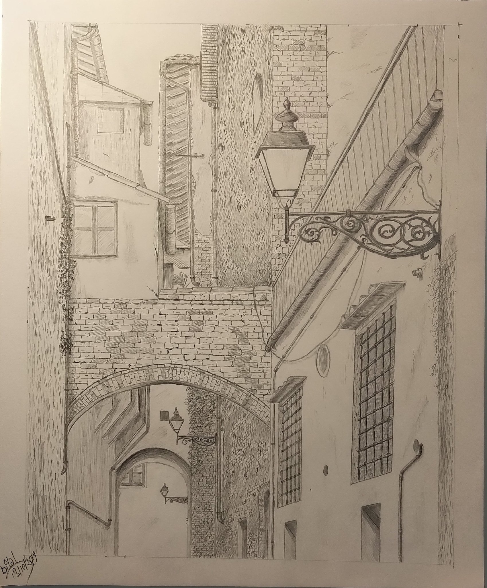 Bilal Chouman Old Alleyway Sketch Sketchbook Ink Pencildrawing Pencilart Pen Drawing Draw Drawings Artist Art Pencil T Co Pomazv0nyz Twitter