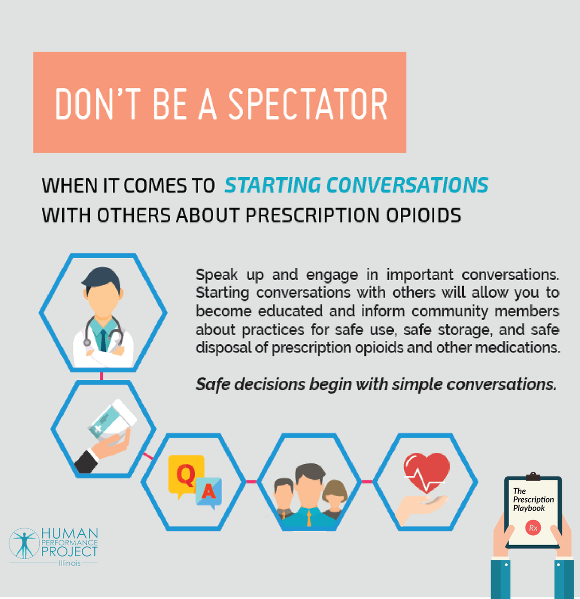 IL_RxPlaybook's tweet image. Be a conversation starter instead of a spectator. #ChemicalHealth #EOM