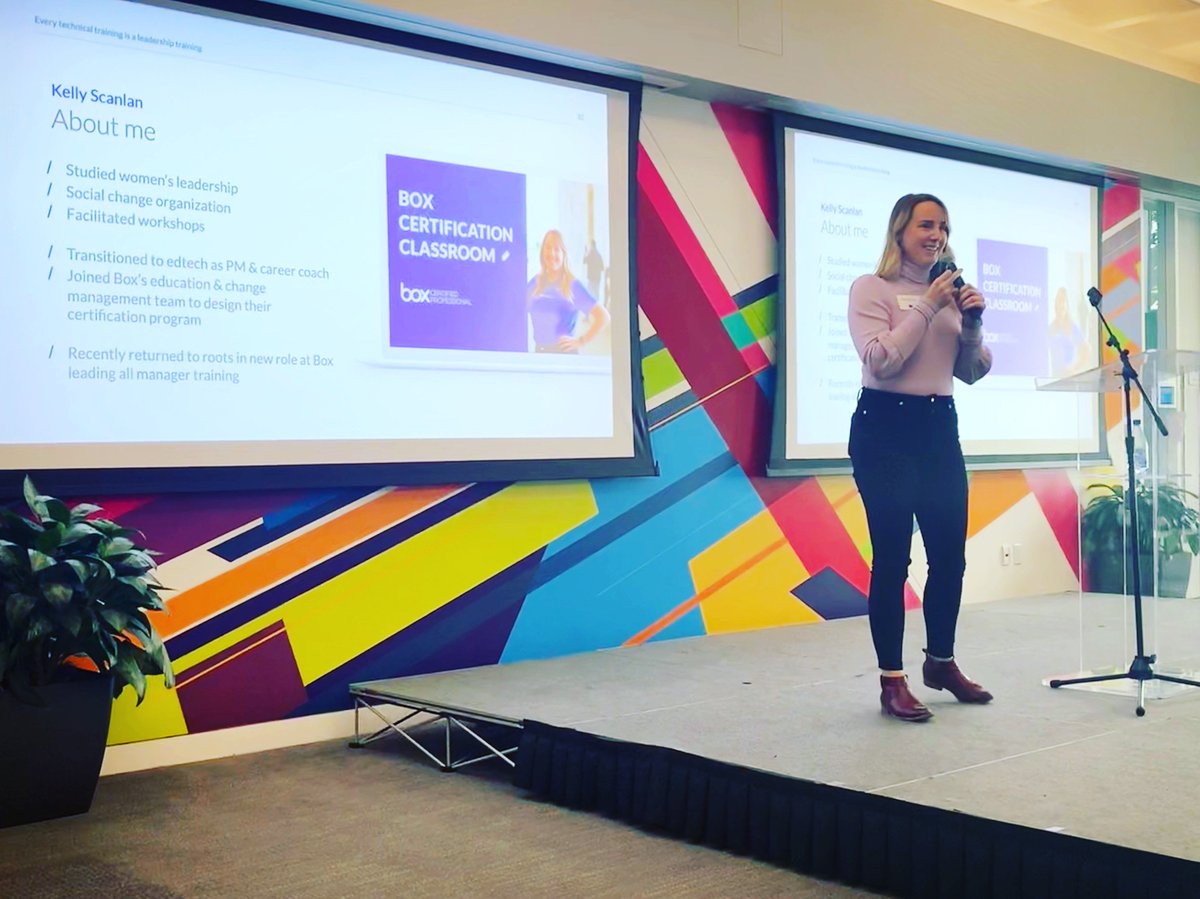 TechKnowCon's tweet image. Can technical training and leadership training be one and the same? According to Kelly Scanlan from @Box -- yes! In fact, they should be. Always start with your values. "If you know who you are, it becomes easier to make decisions." #TechKnowCon
