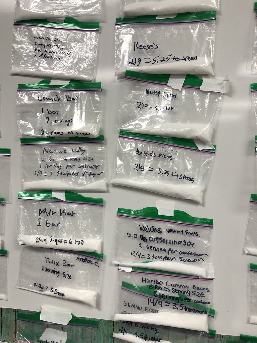 Maverick_Chef's tweet photo. Lifetime nutrition found the sugar content of favorite snacks. That’s a lot of sugar! @KATYISD_CTE @MRHSMavericks https://t.co/fSHLsLMBk6