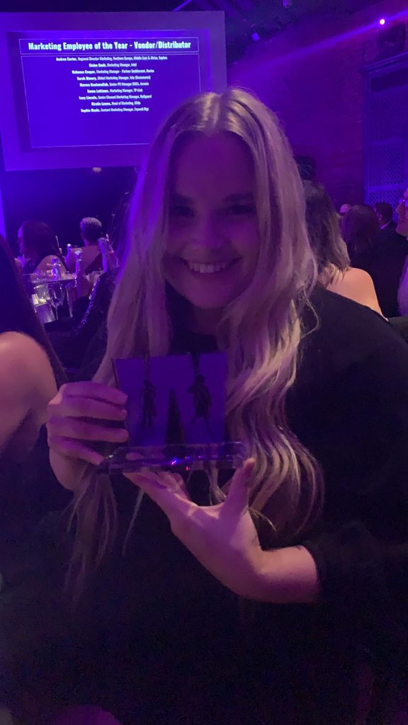 ymatzk's tweet photo. Super proud of our very own @_jpoulter getting highly commended in the Marketing Person of the Year at the @CRN #womaninchannel awards.#cdw #cdwsocial https://t.co/8OwX7cXRn1