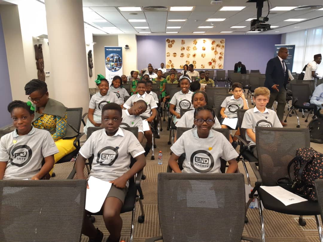 GhaIntSch's tweet photo. To mark International Day for the Eradication of Poverty -#EndPovertyDay 2019, the World Bank in conjunction with the United Nations extended an invitation to our Junior School Prefects to attend and participate in an in-country dialogue session. #UniqueLearningExperience https://t.co/FdKqevizsO
