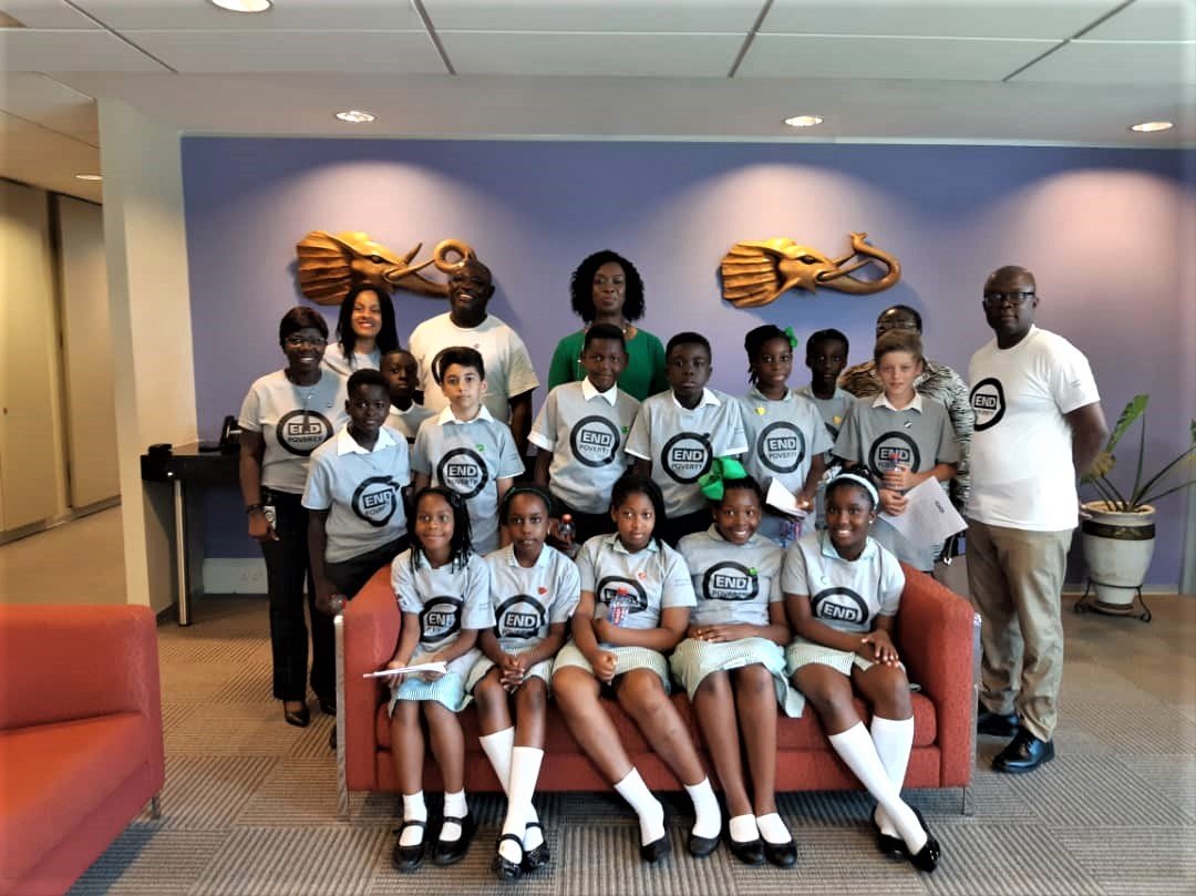 GhaIntSch's tweet photo. To mark International Day for the Eradication of Poverty -#EndPovertyDay 2019, the World Bank in conjunction with the United Nations extended an invitation to our Junior School Prefects to attend and participate in an in-country dialogue session. #UniqueLearningExperience https://t.co/FdKqevizsO