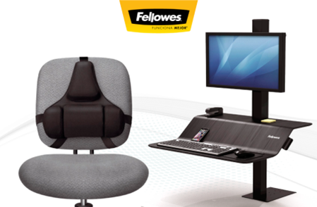 ¿Tu equipo pasa demasiado tiempo sentado? Las lesiones asociadas a una mala postura en la oficina aumentan cuando no se poseen los implementos necesarios.

Conocé lo que FELLOWES puede hacer para mejorar el bienestar de tu equipo.

#FELLOWES