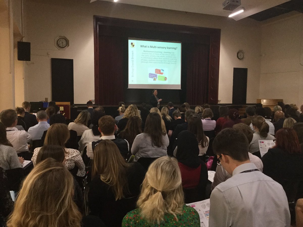 First up on the Teaching &amp; Learning Pathway #LPTeachMeet2019 is <a href="/vickyplumwhite/">Vicky plum White</a> describing a Multi-Sensory Approach to Learning...