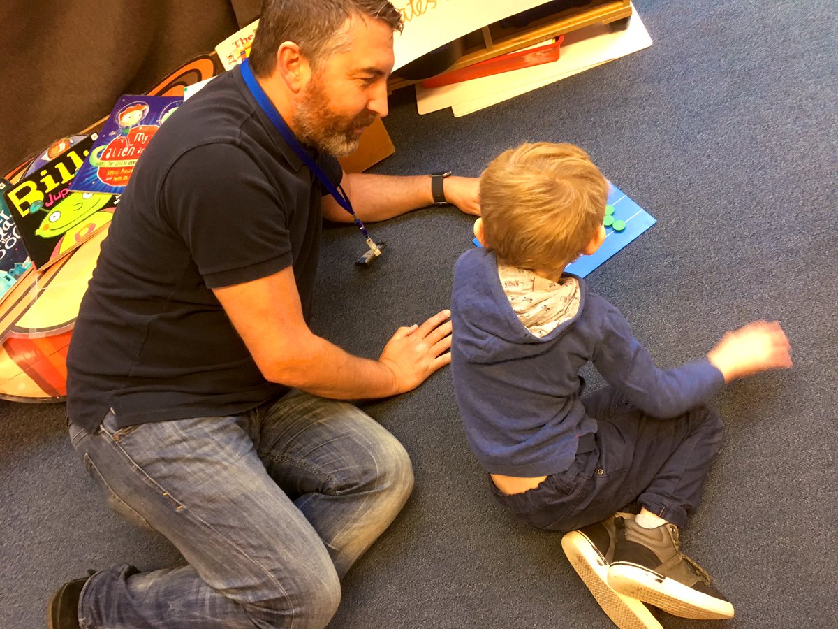 EstherOConnor5's tweet photo. A buzz in the air during our open morning for Reception. Confident children talking to their parents about their learning @BSB_Brussels  #eyfs #eyfstwitterpals https://t.co/qUWi9v7Qfy