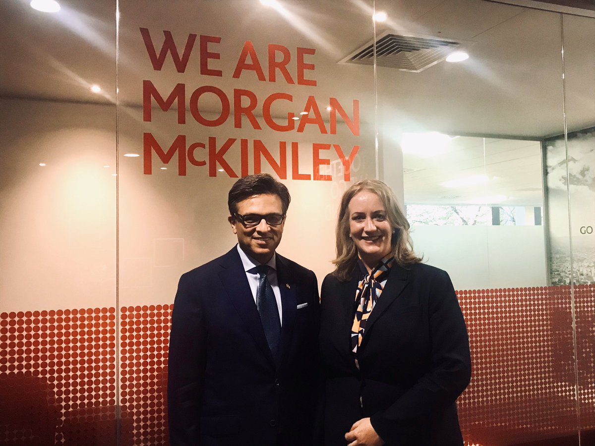 Really great to have hosted the energetic and inspiring <a href="/goldyhyder/">Goldy Hyder</a> of <a href="/BizCouncilofCan/">Business Council of Canada</a> with <a href="/CCollenette/">Chris Collenette</a> and <a href="/DeirdreGiblin1/">Dr Deirdre Giblin</a> of <a href="/IreCanBiz/">IreCanBusinessAssoc.</a> at <a href="/MMKIreland/">Morgan McKinley IRE</a> offices this afternoon to discuss all things talent and recognise the synergies between both countries.