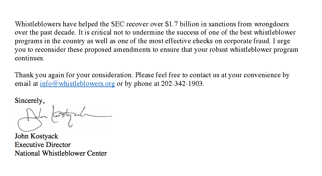 National Whistleblower Center tweet media