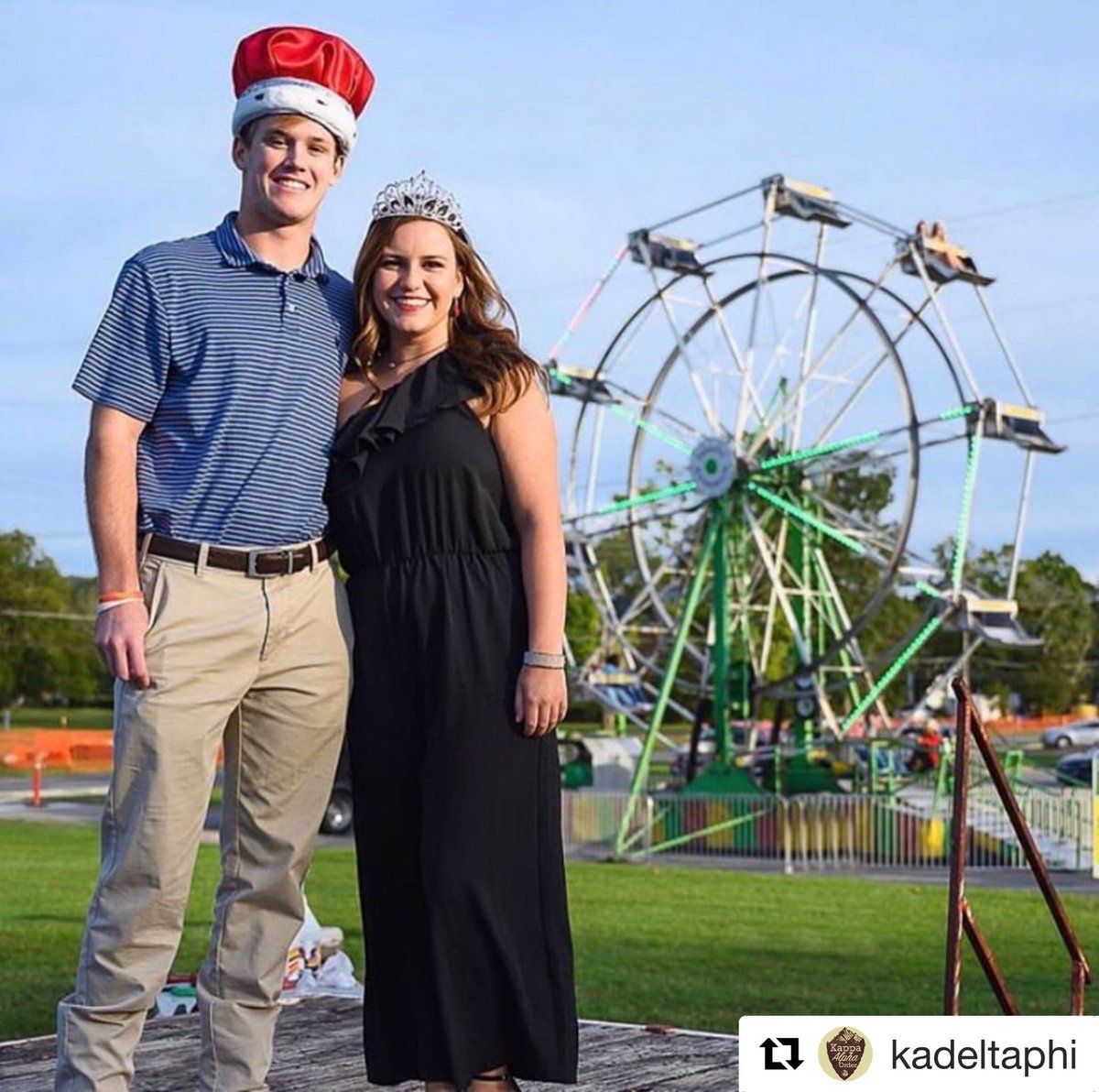 @kadeltaphi
・・・
We’re proud of our brother, Harrison Cheatwood for being crowned Homecoming King! We cannot wait for the great things you have planned. We would also like to congratulate @jsu_axid ‘s sister Abbie Beatty for being crowned Homecoming Queen!