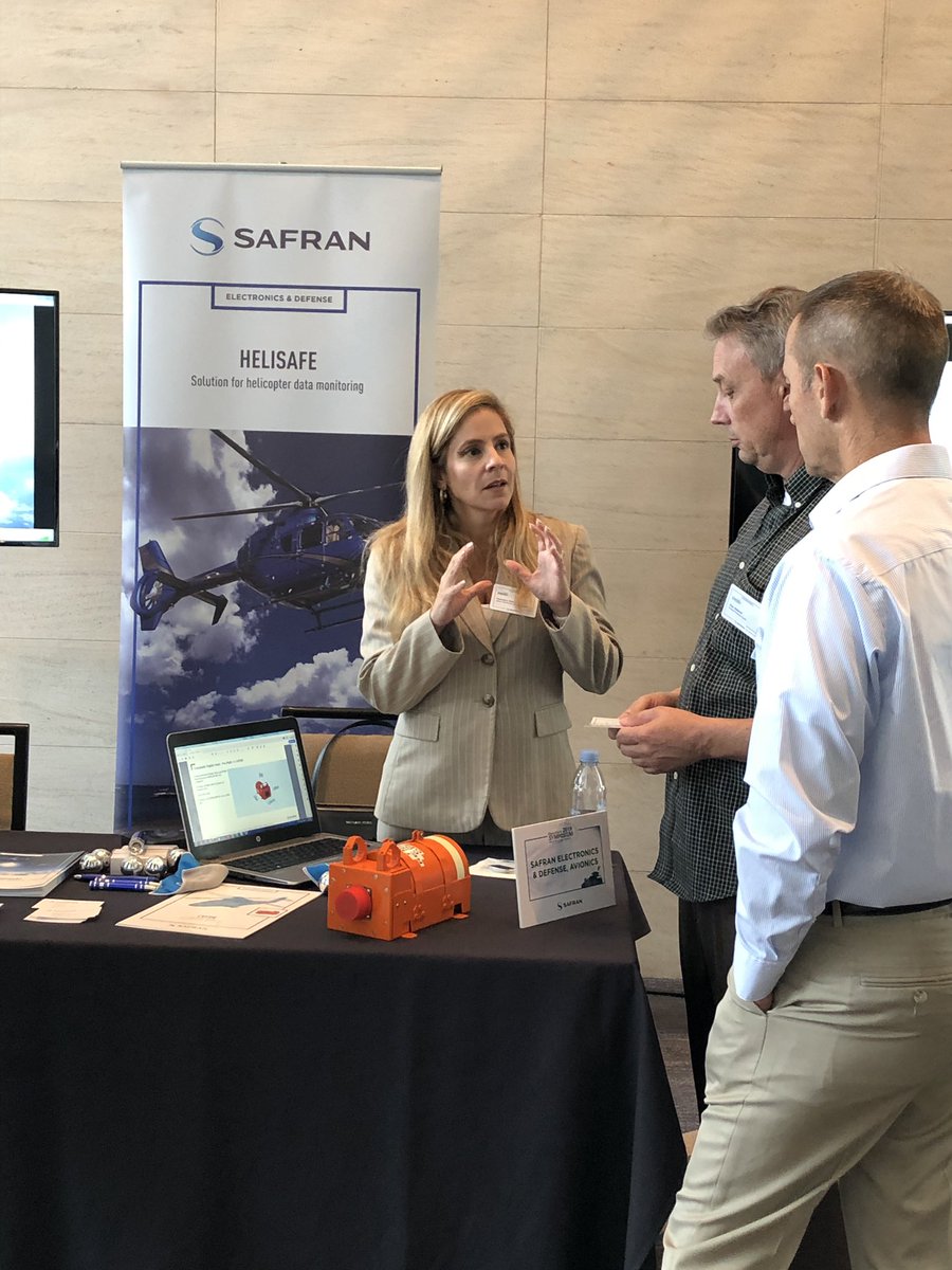 SafranEDA's tweet photo. Connecting with customers at Safran Helicopter Engines NA Operator Symposium...learning how Cassiopee Helisafe allows operators to customize data monitoring and analysis. #datamonitoring https://t.co/2WBdQJ6Ybt