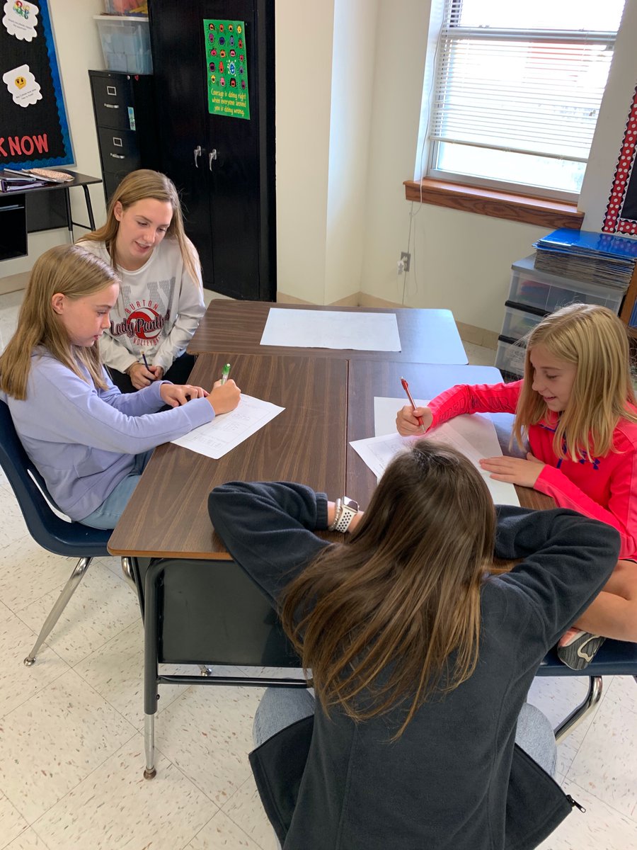 purvisbu's tweet photo. Algebra in 4th grade absolutely with a little help from our math buddies! @MattWamble @burton_ap @burtonISDtech https://t.co/9THod4biTi