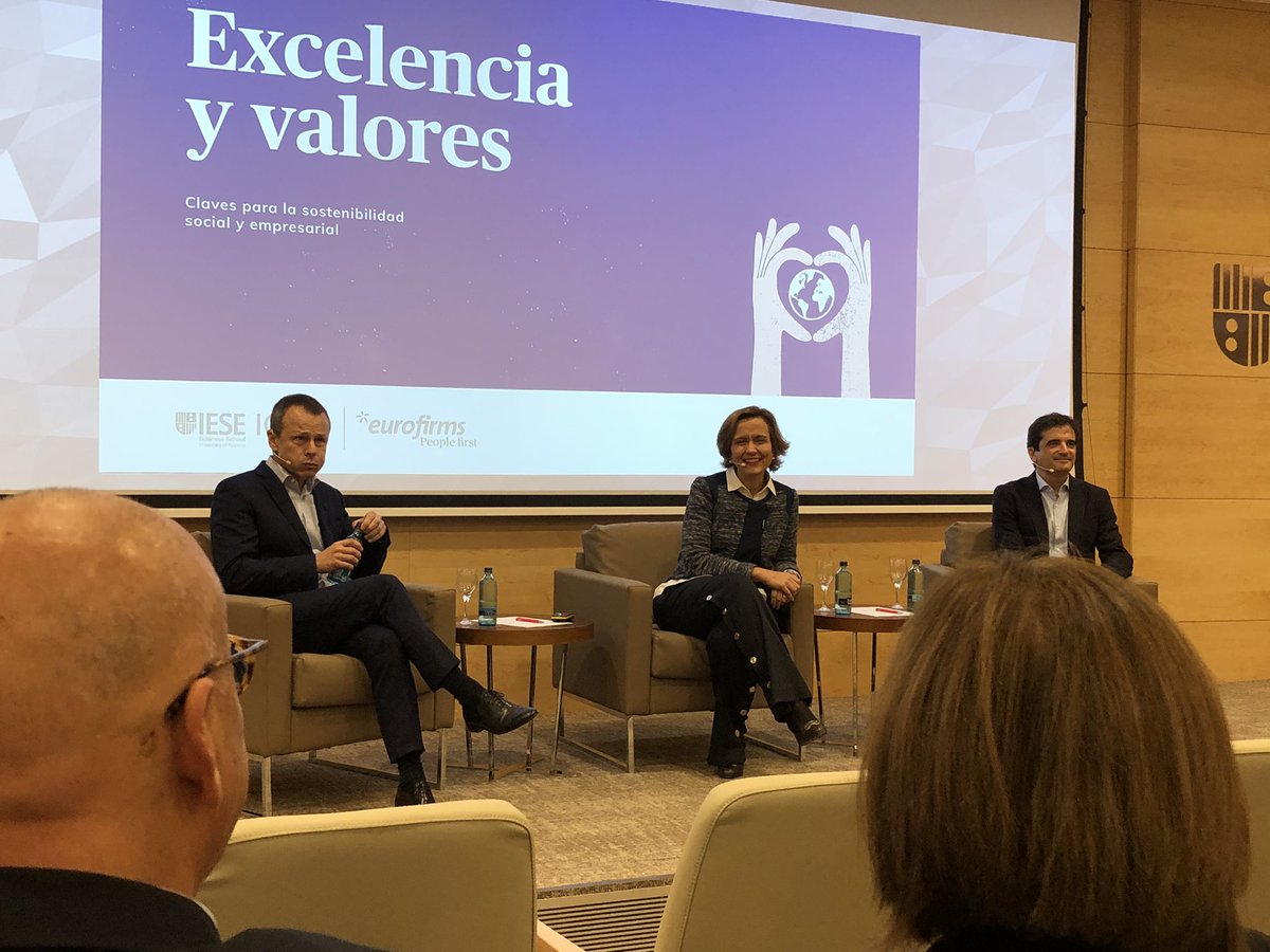 jmpiera's tweet photo. En Barcelona están pasando cosas excepcionales. Por ejemplo, esta tarde, está charla de IESE Alumni sobre “Excelencia y Valores. Claves para la sostenibilidad social y empresarial”.
#IESELive https://t.co/npPP6rlYQJ