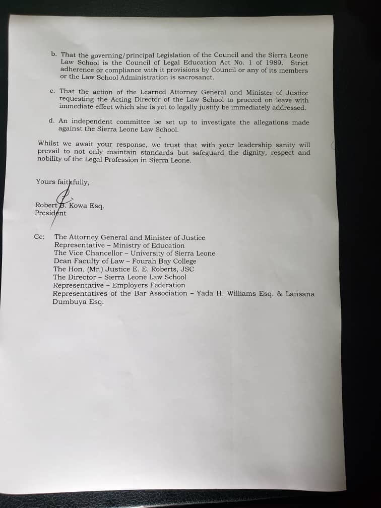 SIERRA LEONE BAR ASSOCIATION PR.UNIT tweet media