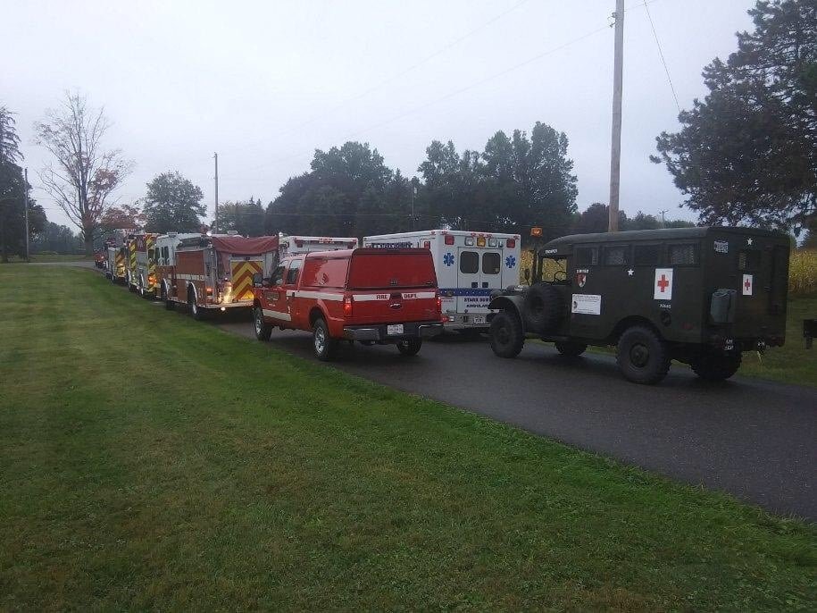 AmericanEMS's tweet photo. The Stark County Firefighters Association held their Firefighter Memorial Service at Marlboro Christian Church. Honored that day was Stark-Summit EMT-Basic Greg Rider who passed away on November 14th, 2018. Greg served our company for 3 years and had a 31 year career in Fire/EMS. https://t.co/fkbY6i2N1i
