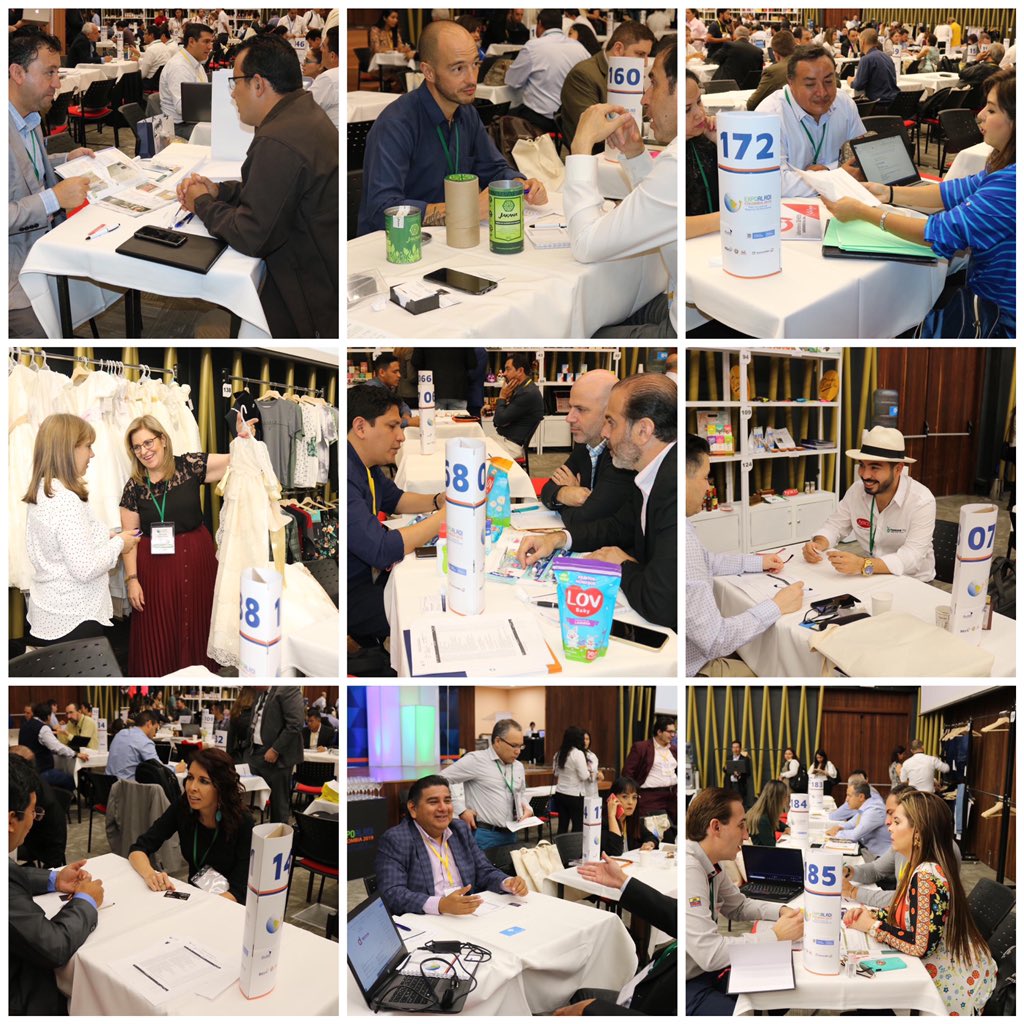 Empresas ecuatorianas🇪🇨 mantienen citas B2B durante el primer día de la macrorrueda de negocios <a href="/expoaladi/">EXPO ALADI</a> 2019 en la ciudad de Bucaramanga - Colombia, encuentro que promueve lo mejor de la oferta exportable de los 13 países de la Asociación Latinoamericana de Integración ALADI