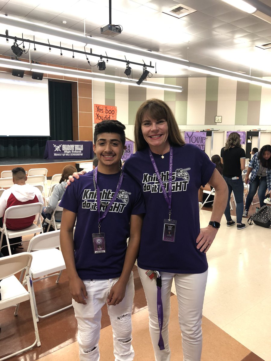 We’re back with our 2019-20 Staff &amp; Student of the Month breakfast and awards! Sooo proud of you, AMAZING KNIGHTS!! 💜💜💜#knightsdoitright #WhateverItTakes <a href="/shhs_principal/">Dr. David Dunn</a> <a href="/SHHSASB/">Shadow Hills High</a>