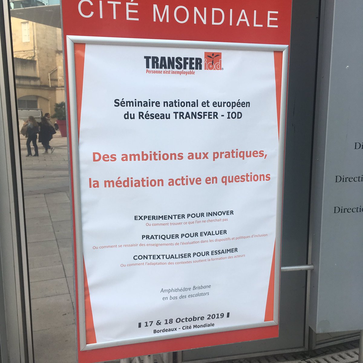 ayme_ben's tweet photo. La #CMA63 présente au séminaire de l’association TRANSFER pour échanger sur la méthode IOD déployée dans le Puy-de-Dôme grâce au soutien d’@auvergnerhalpes pour répondre aux besoins des artisans employeurs
#artisanat #emploi
@Artisanat63 https://t.co/OGedbCqOfF