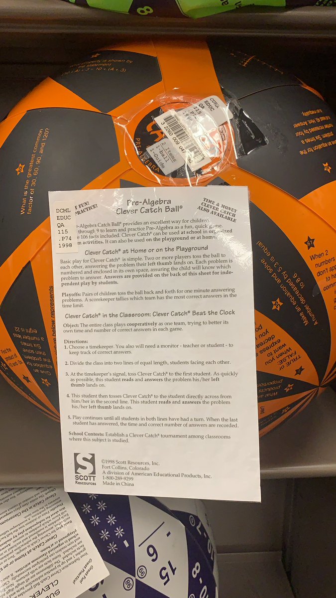 algersa2020's tweet photo. This is a great review activity for a pre-algebra class. I think this would be an engaging activity for the students and I can see my algebra 1 students loving this. Involves the whole class and could be a great idea for other math classes #edr321 @gvsuCML https://t.co/MQehrPzlf8