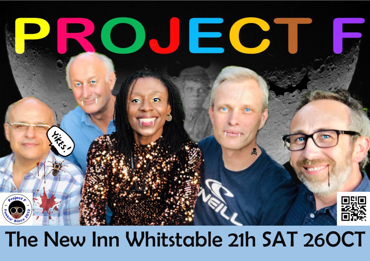 ProjectFUNK's tweet image. See you pon de rave... 26 Oct 9pm THE NEW INN

#spookyseason  #Whistable @GingerZedhead  @CampbellGourlay #weddingband #LiveBand 
#Saturday @w3gigs  @wowhitstable

projectf.co