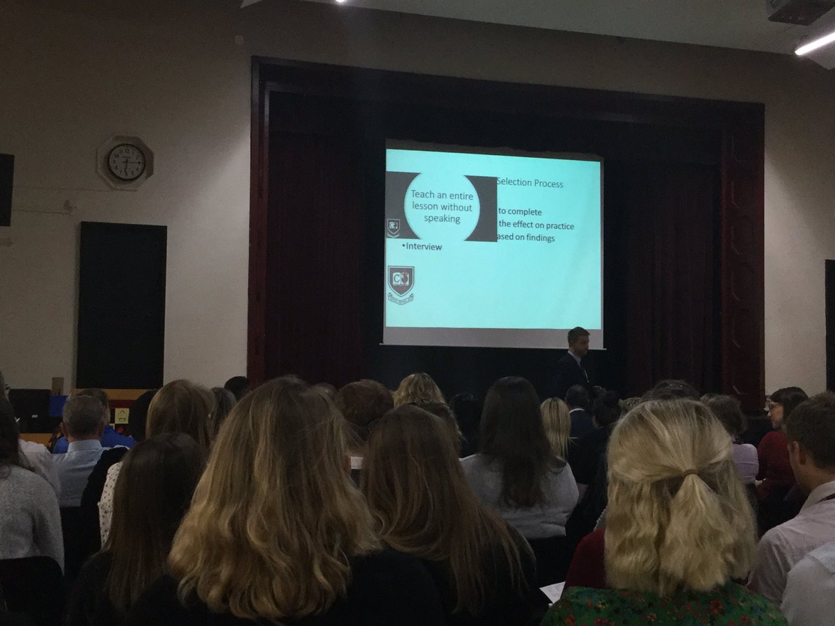 Intriguing!! Thom Penfold <a href="/wcscschool/">The Winston Churchill School</a> describes how he delivered a lesson without speaking, as part of The Challenge Teacher Programme #LPTeachMeet2019