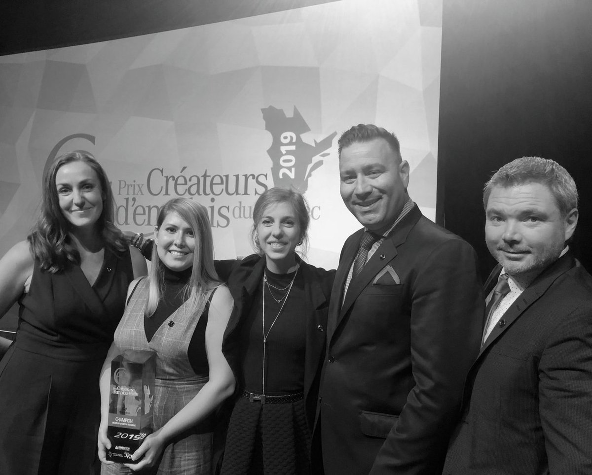 BRPnouvelles's tweet photo. Cette semaine, nous étions à Québec pour le gala des Prix @Createuremploi du Québec. BRP a reçu un prix pour sa contribution importante à la création d’emplois dans la région de l’Estrie. C’est un honneur pour nous d’être parmi les gagnants de 2019! #AdventureByDesign https://t.co/zxRkVxZ1qx
