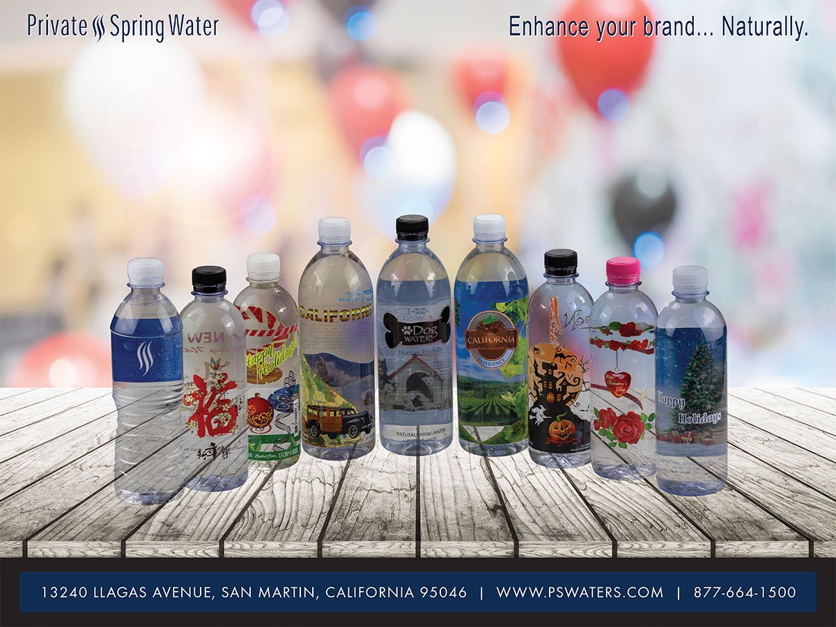 PrivateSpring's tweet photo. Whatever your holiday occasions may be, Private Spring Water has a wide array of seasonal and occasion based bottles. Do you need water for your company's Halloween party or Valentine's Day party? We got you covered! #bottleyourbusiness #privatelabel- https://t.co/le3uBkXwEM https://t.co/u4NnigzL1D