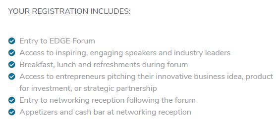 centralABedge's tweet photo. For only $119, you gain access to all this! Join us on October 30 at @WesternerPark! Discover. Connect. Cultivate! #Edge2019 #YQF #InvestAlberta
https://t.co/QlZ8HAiTPw https://t.co/QFSDgtQFKE