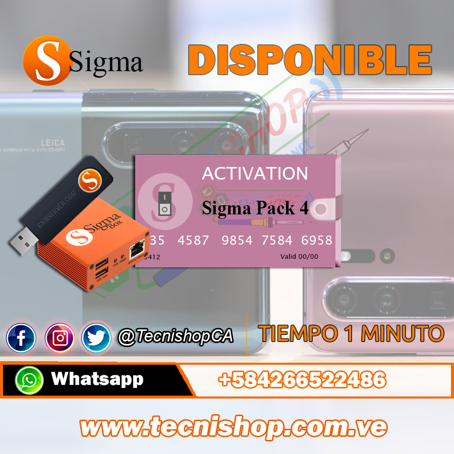 TecnishopCA's tweet image. Lleva tu pack 4 de sigma aquí bit.ly/2Mo4vnn #sigmakey #sigmabox #hauwei #y62019 #repair #activation #marketing #MarketingDigital #design #designer #android #