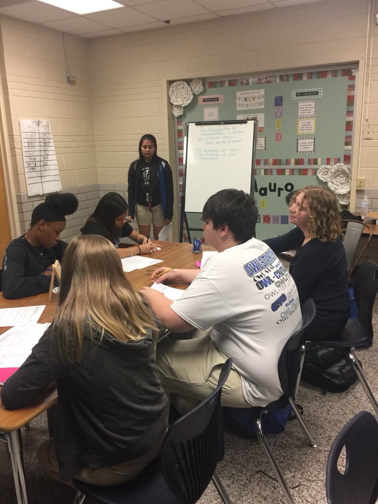 AvidBonham's tweet photo. Bonham AVID students mastering the American Revolution in Tutorials! https://t.co/hJ1DjpYtHN