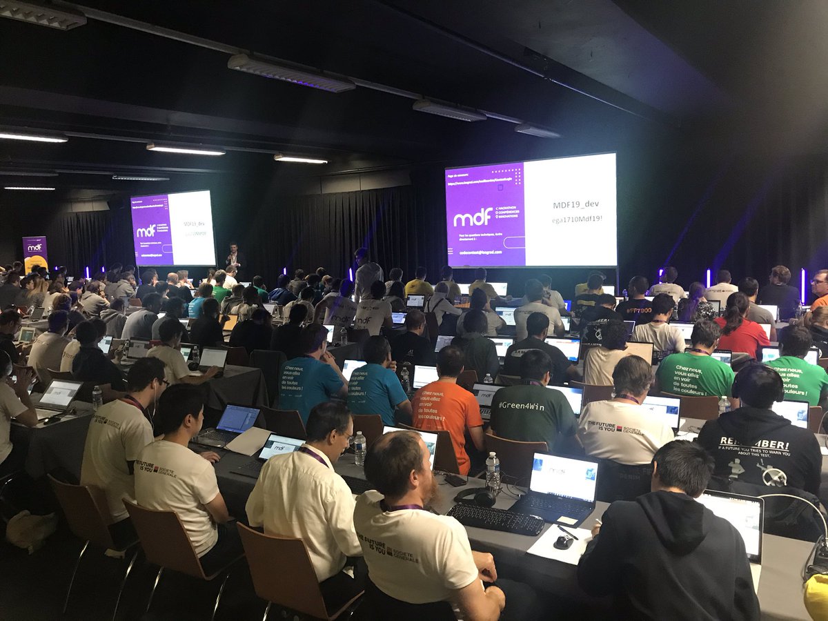 Et c’est parti pour la finale ! Dernière phase du #hackathon #MDF2019 <a href="/SG_InsideIT/">SG InsideIT</a> @MeilleurDev