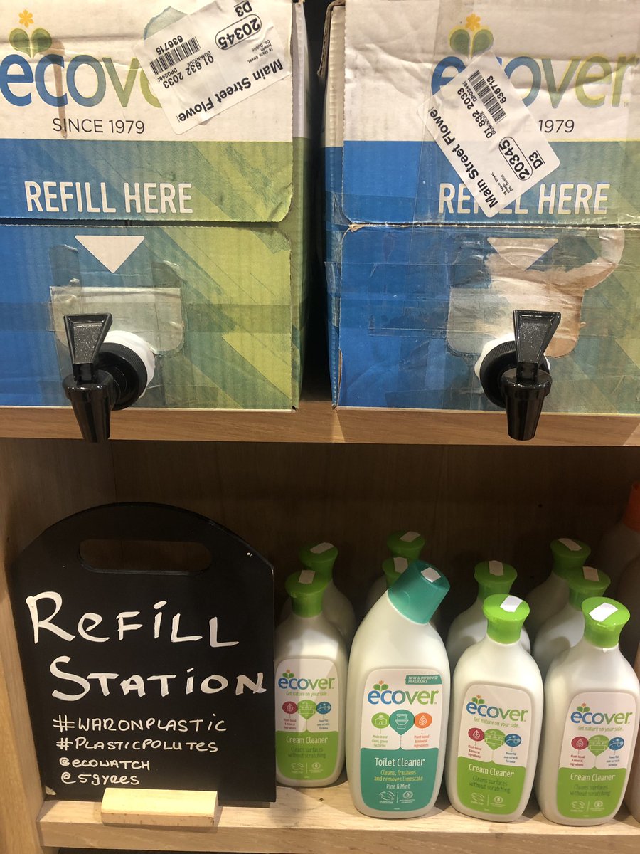 howth_food's tweet photo. Refilling Ecover washing up liquid is a great way to reduce plastic waste and save money. This is part of a bigger project where we have targeted  instore to reduce our plastic waste #plasticpollutes  #noplasticstraws #reusablecups #howth @5gyres @PlasticOceans https://t.co/Yp3Ng8yhYj