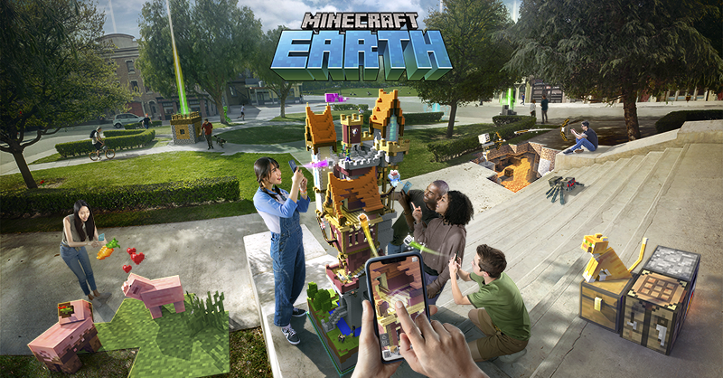 Minecraft's tweet photo. Did someone order an EARLY ACCESS with extra Earth? That’s right – over the coming weeks, Minecraft Earth will roll out across the planet, starting today with the first countries! Keep your eyeblocks glued to @minecraftearth  to find out which ones!

↣ https://t.co/lajgwVvmVc ↢ https://t.co/K2oHDcdIw0