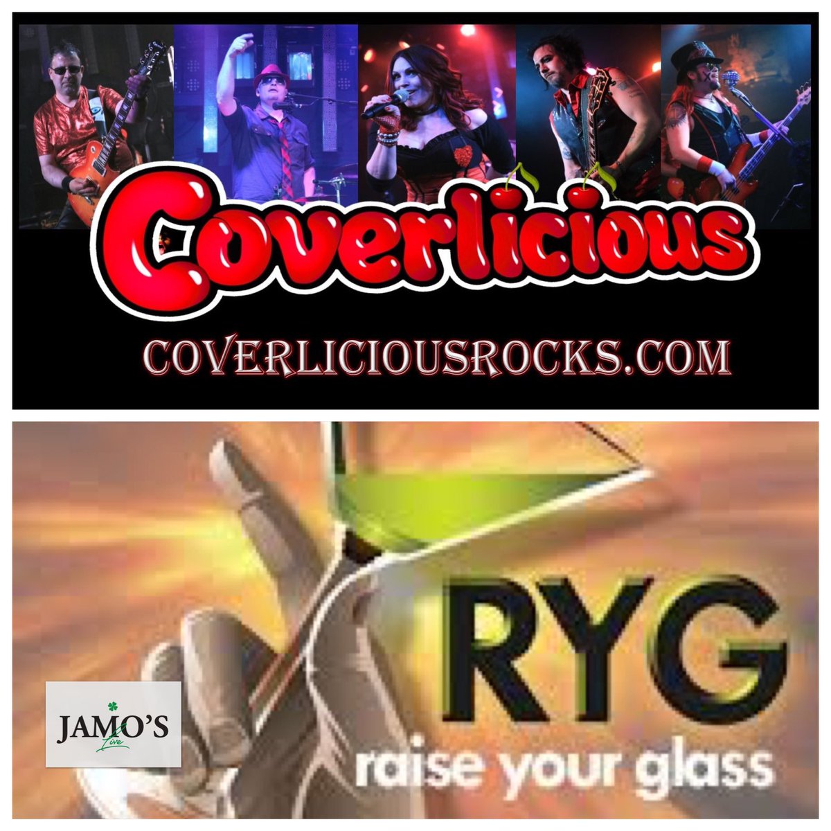 Getting ready for the weekend like......
Time to party hard with two awesome bands on the JamosLIVE Stage!
FRI-  Coverlicious Rocks
SAT- Raise Your Glass 

Come eat, drink, sing and dance all weekend!!
<a href="/Coverlicious_/">Coverlicious</a> <a href="/rygband/">RaiseYourGlassBand</a>