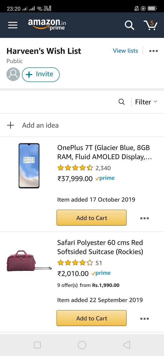 haarveenkaaur's tweet photo. @amazonIN OnePlus7T is on my wish list ❤
#BudgetFreeAmazon #AmazonGreatIndianFestival
@rehanak55 @SaxenaSonali77 @Anitapratapsing @Pinky_2662 @seemapeerzade97 https://t.co/XFwEDA0sXZ
