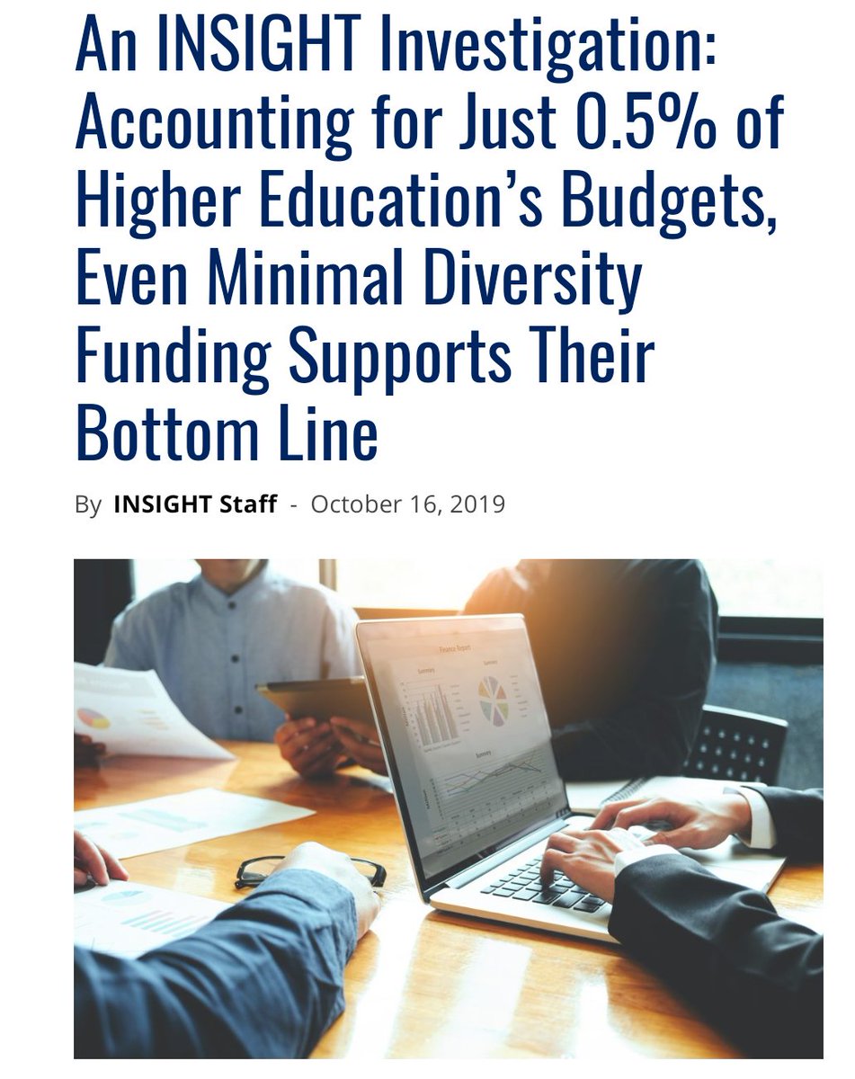 Mariah Stewart (@mzzzmariah) on Twitter photo My colleagues and I have FOIA'd public universities like crazy this year in order to find out what money was being spent on diversity and inclusion efforts. Really proud of <a href="/kelseylandis/">Kelsey Landis</a> <a href="/gingerodeezy/">Ginger</a> <a href="/mariahbohanon/">Mariah Bohanon</a>
Read more: bit.ly/2BlwCgI <a href="/INSIGHT_News/">Insight Into Diversity</a> My colleagues and I have FOIA'd public universities like crazy this year in order to find out what money was being spent on diversity and inclusion efforts. Really proud of <a href="/kelseylandis/">Kelsey Landis</a> <a href="/gingerodeezy/">Ginger</a> <a href="/mariahbohanon/">Mariah Bohanon</a>
Read more: bit.ly/2BlwCgI <a href="/INSIGHT_News/">Insight Into Diversity</a>