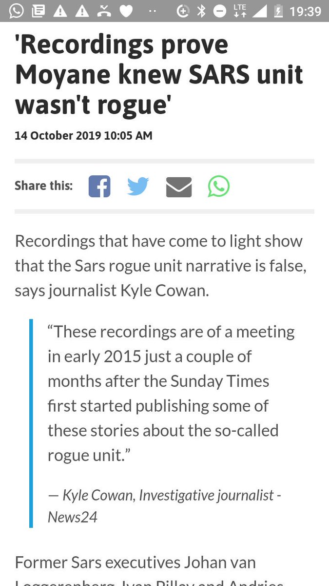 t_moyane's tweet photo. I hope 1 day @CowansView will clarify y SAPS found the same confessions by the two a criminal act, leading to the NPA charging Pillay et al? 
And why did the 2 turn themselves over SAPS &amp; turn into state witnesses? Why can't the court b allowed to determine this matter? https://t.co/s8SPdtJ6G4