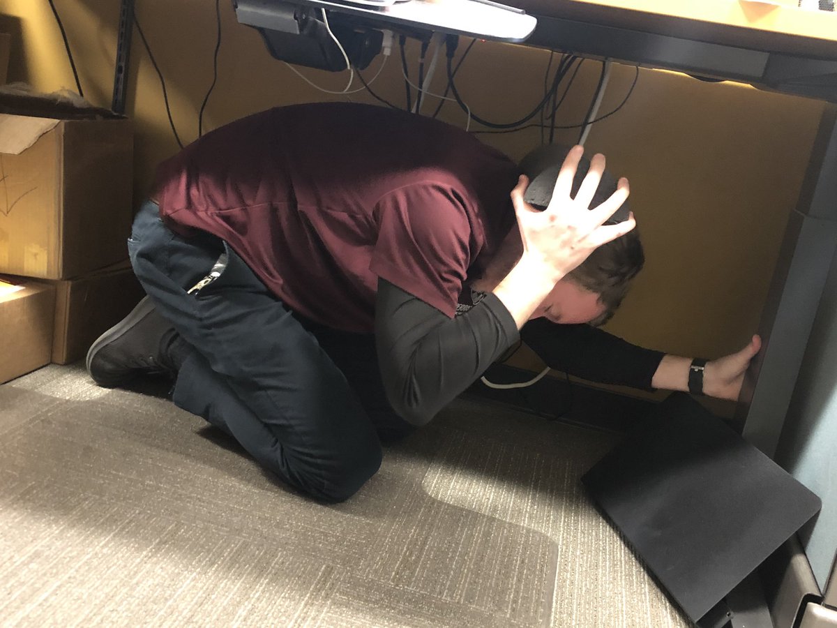 .<a href="/puhsd/">Perris Union HSD</a> participating in the #greatshakeout drill <a href="/ShakeOut/">ShakeOut</a> #ShakeOut