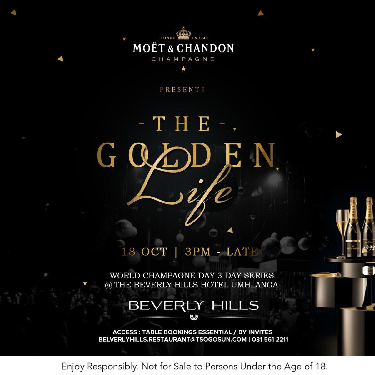 Bongiwe_Amy's tweet image. ARE YOU READY for a champagne filled weekend? 😭Let's start TOMORROW by unlocking the Moet&amp;amp;Chandon #TheGoldenLife🍾🥂  a Black and Gold evening of Glitz, Glam, great music, Fashion, cameras &amp;amp;  obviously some CHAMPAGNE 🍾🥂

Brought to you by @moetchandon 
#MustBeMoët
#MoëtMoments