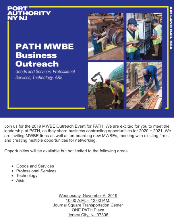 Please visit <a href="/PANYNJ/">Port Authority of NY & NJ</a> website for full details and registration!