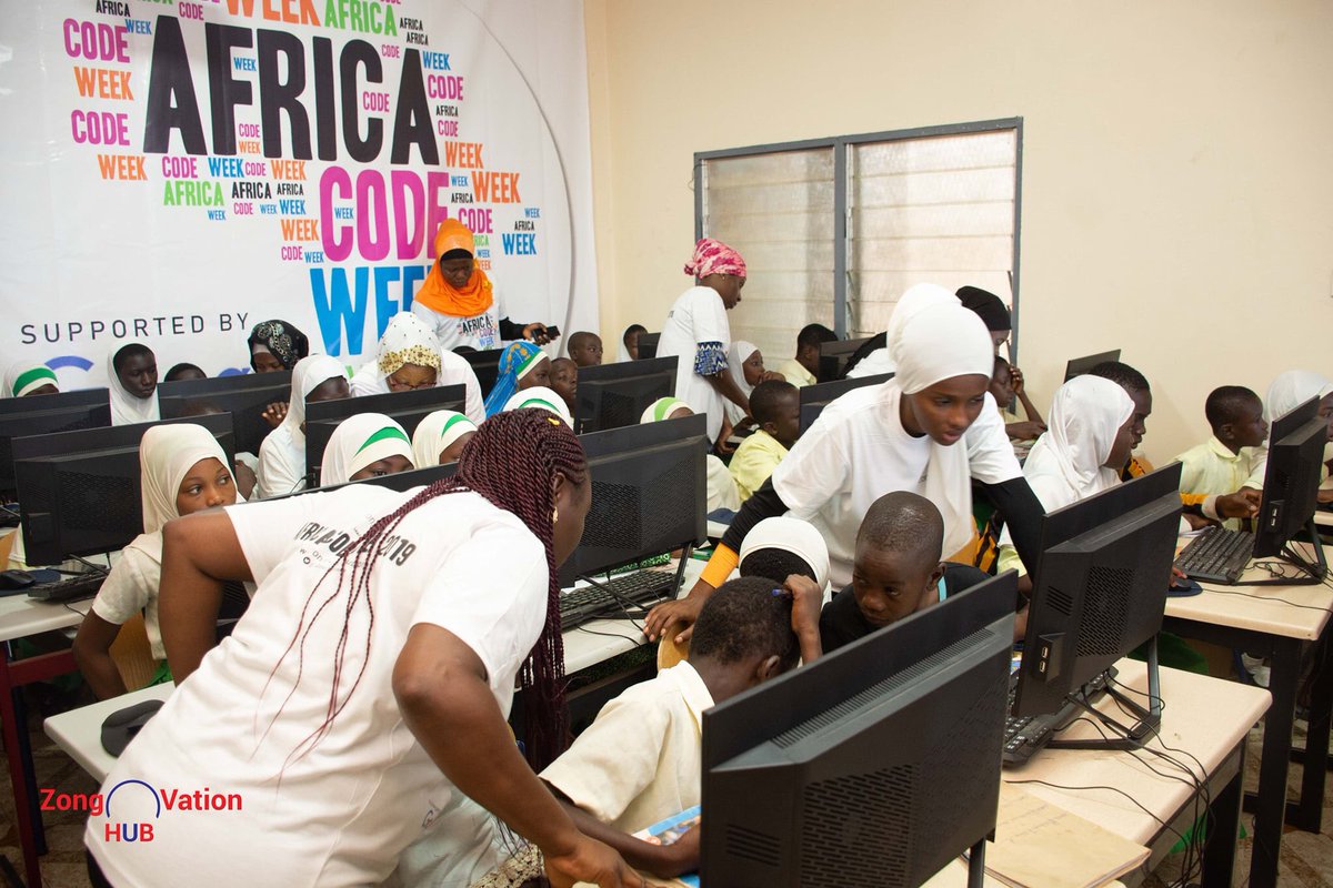 ZongoVationHub's tweet photo. Our young Coders making steady progress as we mark #Day4 of @AfricaCodeWeek at the @ZongoVationHub. @MustaphaHamid @USEmbassyGhana @Googleorg @Google @ghBritish @giz_ghana @sap4good @GermanAmbGhana @UKinGhana @YouthMobile_ @DAcconciaEU @LopezEkra #ACW2019 #ZongoImpact https://t.co/GR8atFmyTq