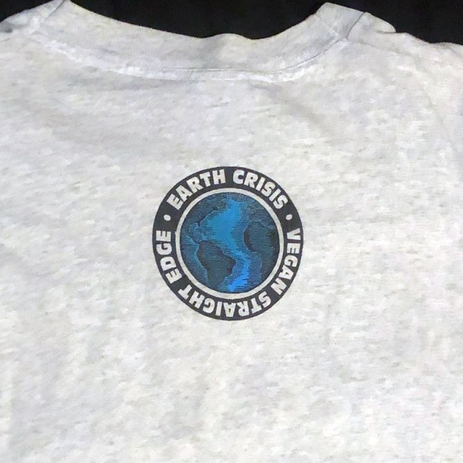 This is how t-shirts were designed before computers. The first @earthcrisis shirt ever made. More info on our IG #EdgeDay2019 #EarthCrisis