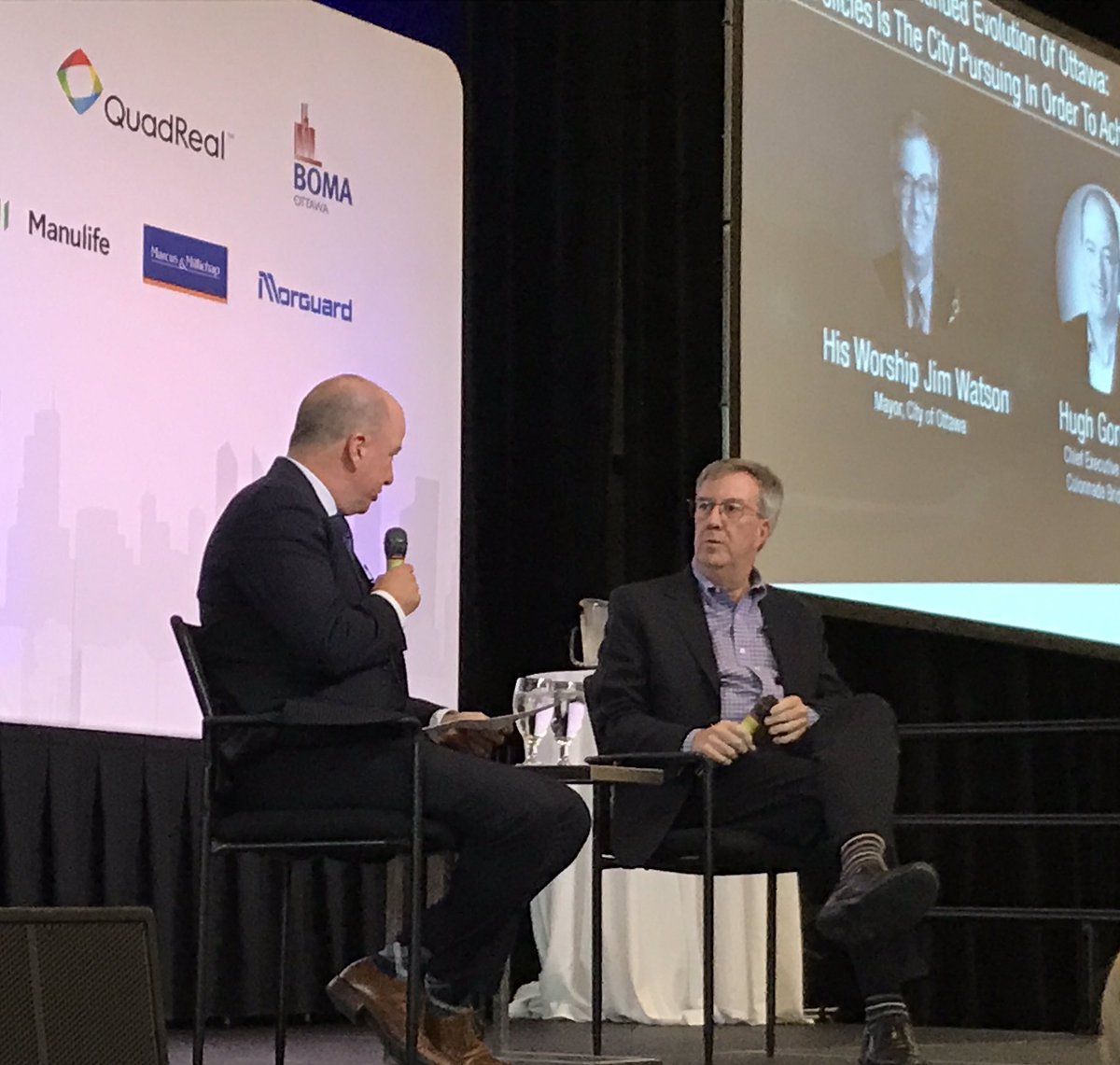 JimWatsonOttawa's tweet photo. Providing an interview at the Ottawa Real Estate Forum. The focus was discussing Ottawa’s economic drivers, including: City building & infrastructure; and planning, zoning, & affordability. https://t.co/53aZKTeTHP