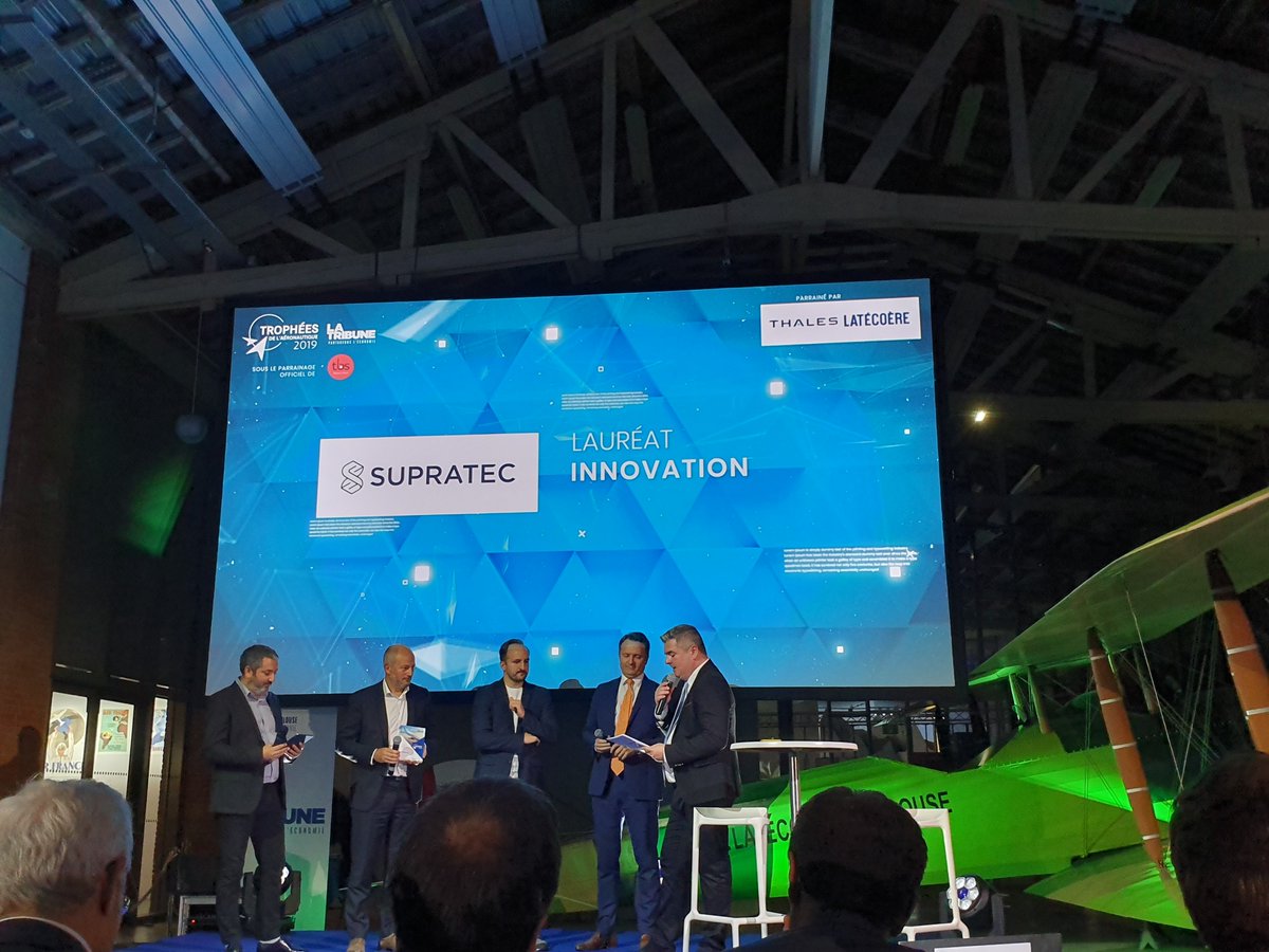 <a href="/NadiaPellefigue/">Nadia Pellefigue</a> <a href="/tbs_education/">TBS Education</a> <a href="/PAFofficiel/">Patrouille de France</a> .<a href="/SupratecIndus/">SUPRATEC</a> lauréat de la catégorie innovation des #tropheesaero