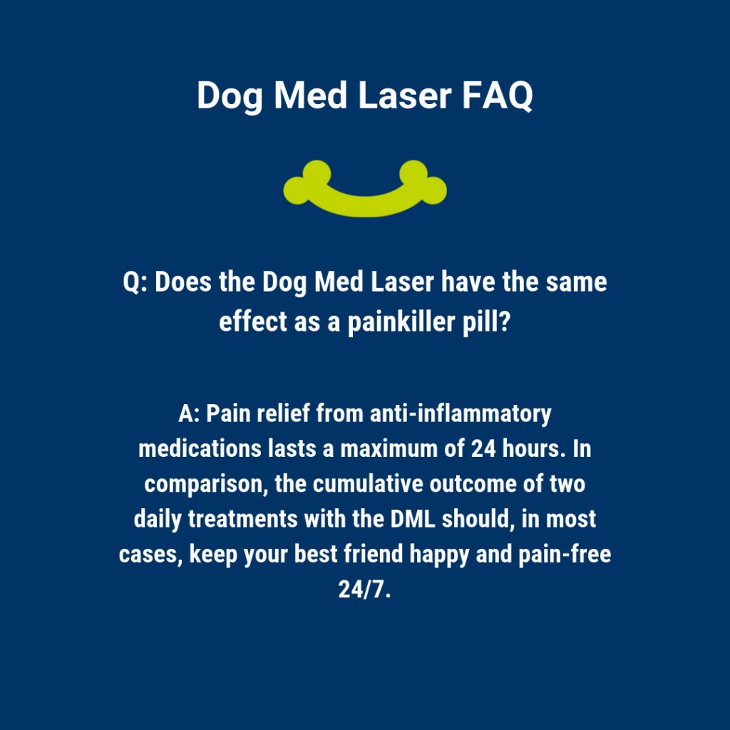 DogMedLaser's tweet photo. This is a common question we hear, so we wanted to share our answer with you! Unlike pain pills that often come with negative side effects, #DogMedLaser has no side effects and can help relieve pain for the same amount of time. Which one would you... https://t.co/fAM8Rc41cW https://t.co/Gfu73FoYtt