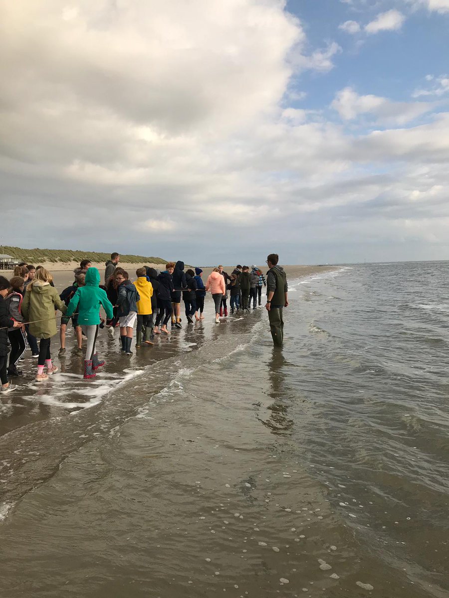 Na een hele lange fietstocht zijn we gaan #korren 🐠 🦐