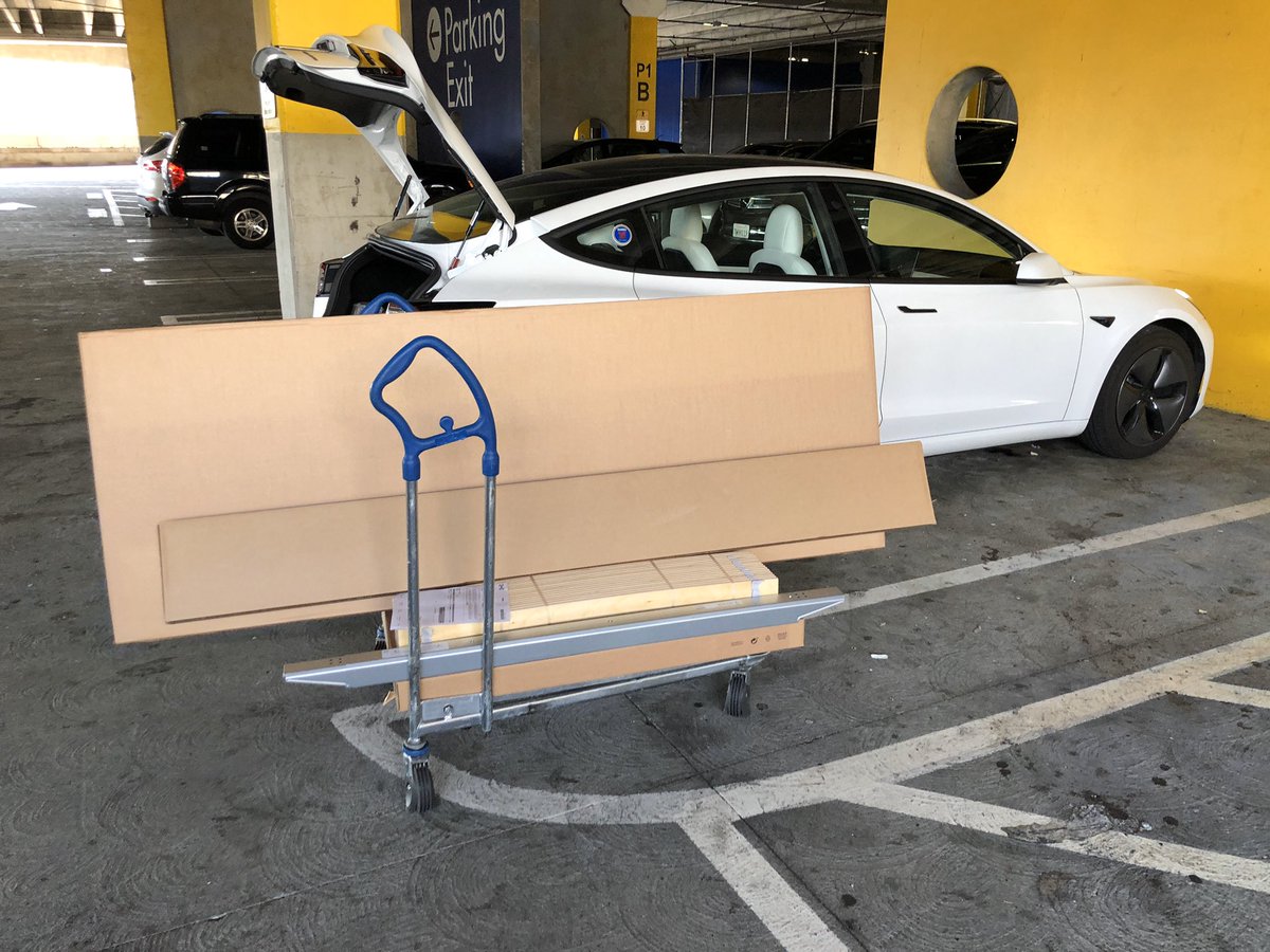 Juan Hernandez On Twitter Can You Fit An Ikea King Size Bed Inside A Tesla Model3 Yes You Can