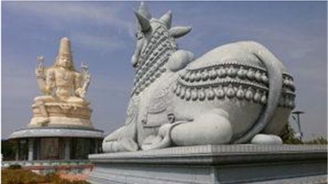  #Nandi is a symbol of eternal waiting & remain positive. Waiting patiently is greatest virtue. One who knows how to simply sit calmly is naturally in Meditative state. Before we get into temple we must attain this very essence of receptivity.  #Hinduism  #Yoga  #Meditation  #ॐ  #योग